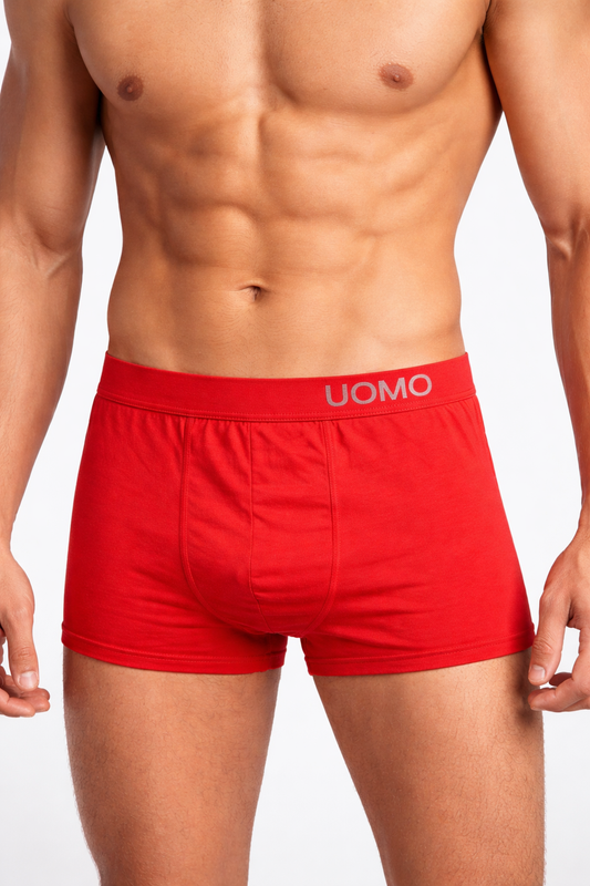 Katoenen Boxer UOMO Rood