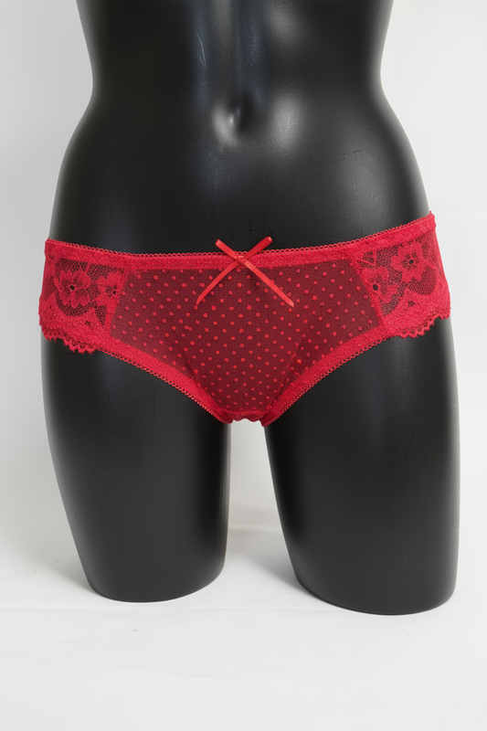 Rode Kanten Set met Strass C cups